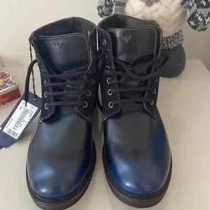 Armani Jeans | Shoes | Armani Jeansboots Blue Size 45 | Poshmark